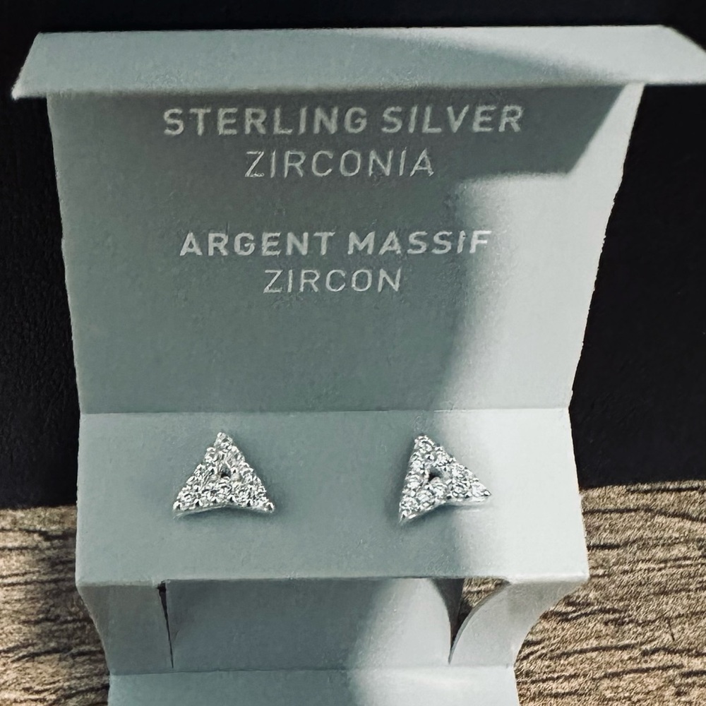 Sterling Silver chevron earrings